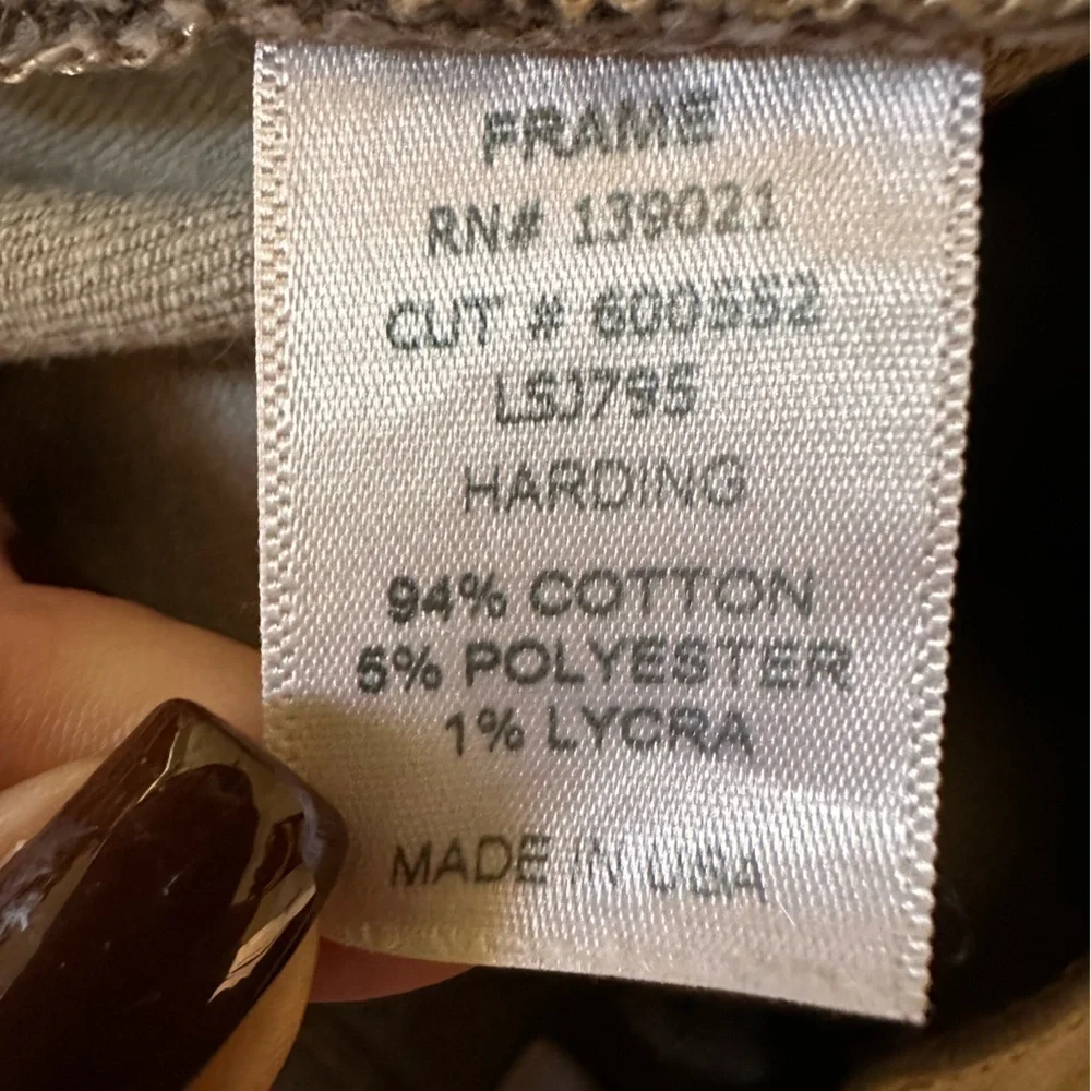 FRAME Le Skinny De Jeanne in HARDING Distressed Destroyed Skinny Jeans